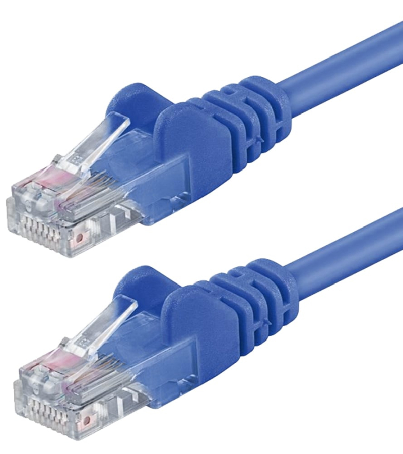 Cavo di rete Patch in Rame Cat. 5e Blu UTP Blu 1 m